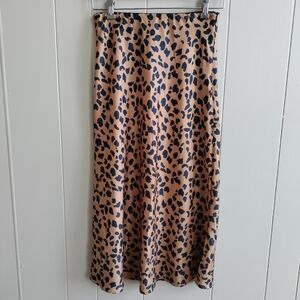 UO Animal Print Maxi Skirt Size M